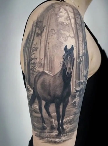 wild horses tattoo