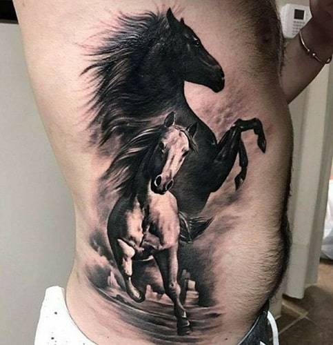 25 of the Best Horse Tattoos  Horse tattoo Horse tattoo design Stallion  tattoo