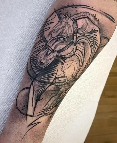 45 Unique Horse Tattoo Ideas Simple Tribal Colorful Meaning  More